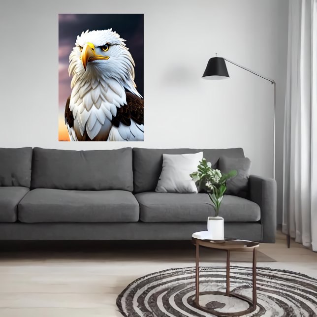 Poster Aigle mignon et adorable | Art AI (Créateur téléchargé)
