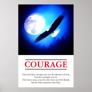Poster Aigle Motivational Courage Pop Art Inspiration