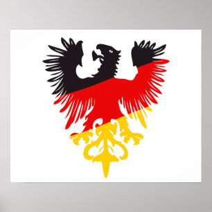 Poster Aigle noir allemand