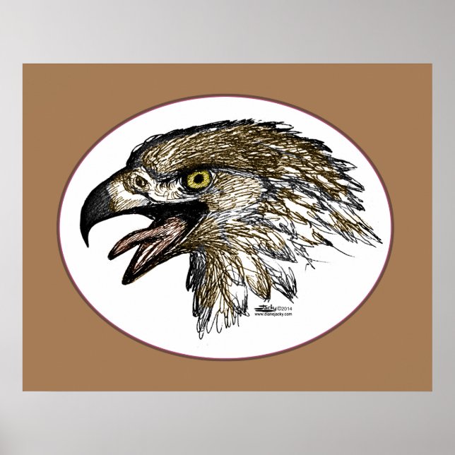 Poster Aigle qui crie (Devant)