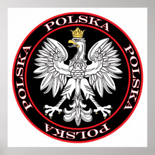 Poster Aigle rond Polska