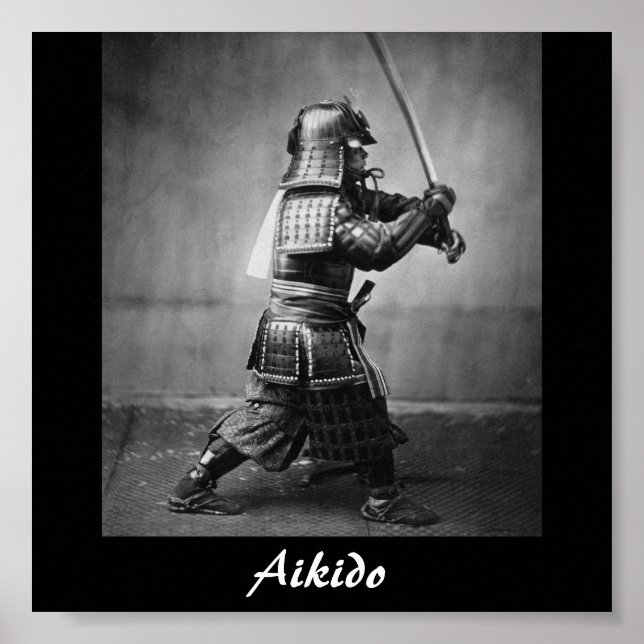 Poster Aikido Japonais Martial Art (Devant)
