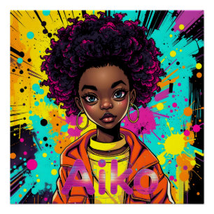 Poster AiKo Graphisme Grunge #1