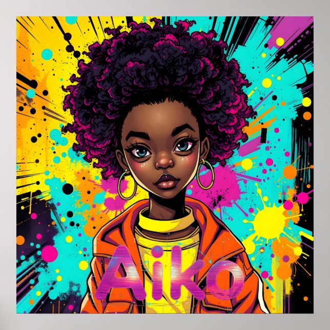 Poster AiKo Grunge Graphic #1 (Devant)