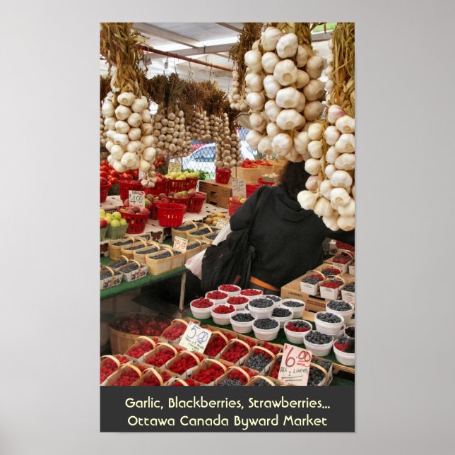 Poster Ail, Blackberry, Fraises... (Devant)