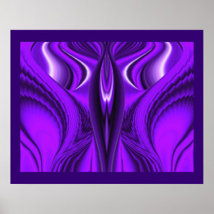 Poster Ailes d'ange, Art de fantaisie abstrait arc-en-cie