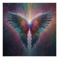 *~*Ailes d'ange brillantes de néon cosmique AP78