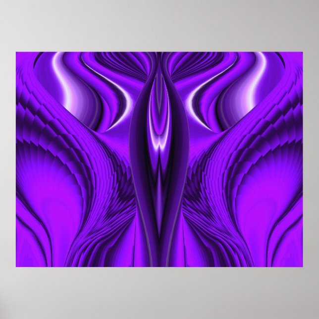 Poster Ailes d'ange violet (Devant)