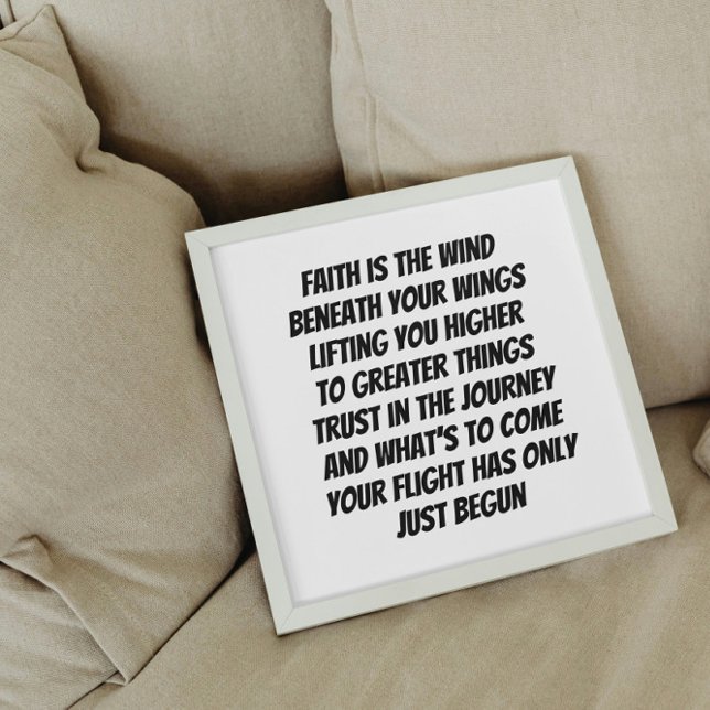Poster Ailes de la foi inspiré mini poème (Créateur téléchargé)