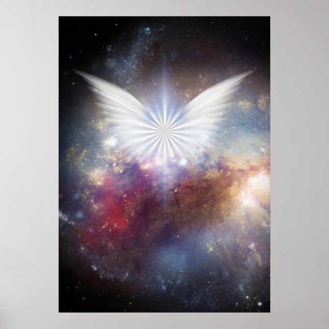 Poster Ailes de l'ange dans l'espace vif (Devant)