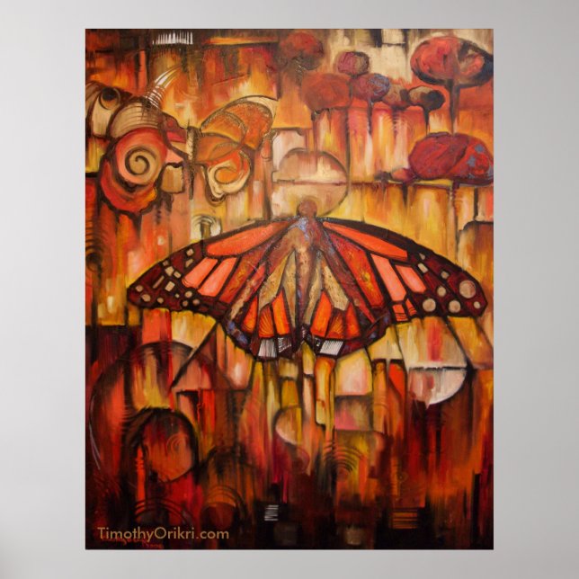 Poster Ailes émergentes de l'automne - toile Imprimer (Devant)