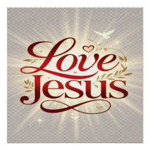 Poster Aime Jésus