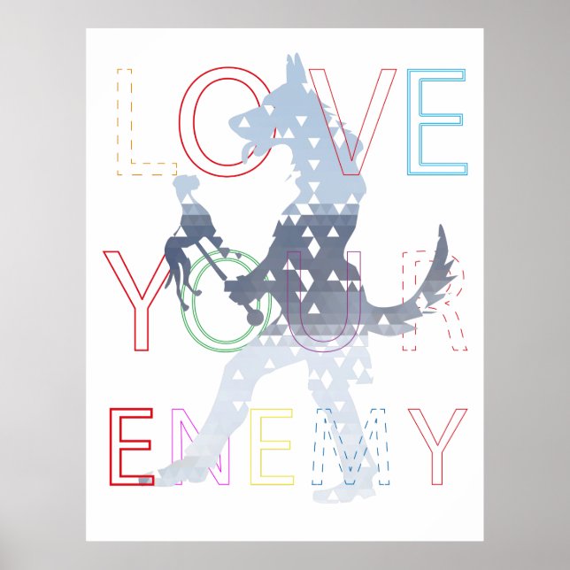 Poster Aime ton ennemi – Le maître marionnettiste chien (Devant)