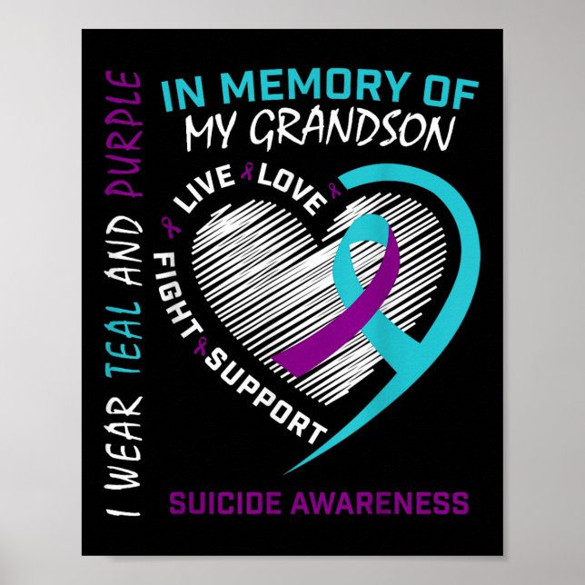 Poster Aimé Un En Mémoire De La Sensibilisation Au Suicid (Devant)