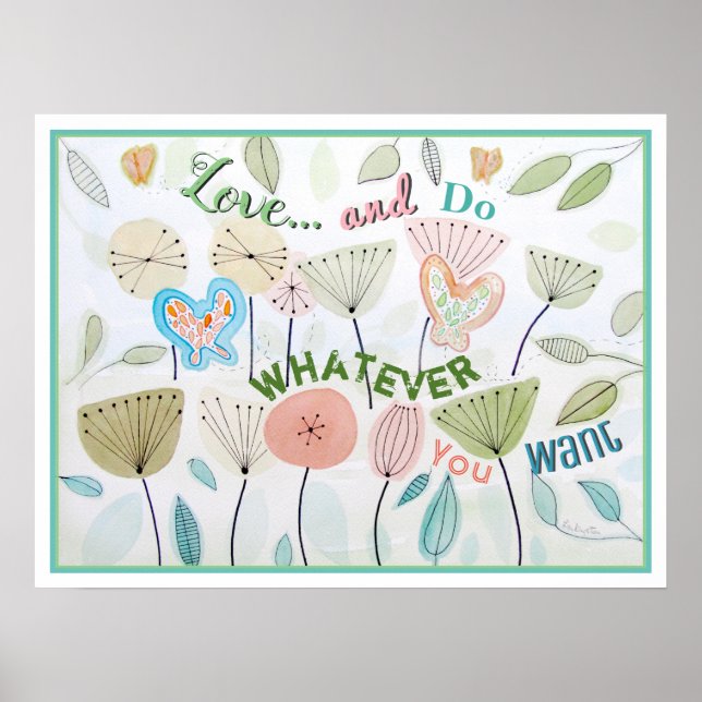 Poster Aimer et respecter la sagesse Citation de l'affich (Devant)