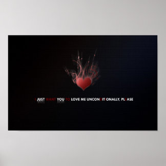 Poster Aimer Imprimer sans condition