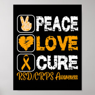 POSTER AIMER LA PAIX CURE RSD SENSIBILISATION DES CRPS