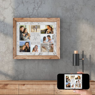 Poster Aimer la vie avec vous 7 Collage de photos - Marbr
