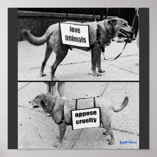 Poster Aimer les animaux