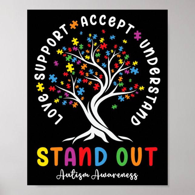 Poster Aimer Support Accepter Comprendre Sensibilisation  (Devant)