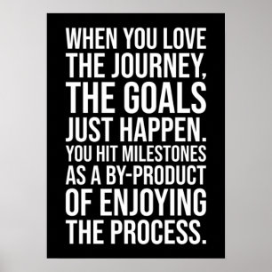 Poster Aimez Le Voyage, Profitez Du Processus - Motivatio
