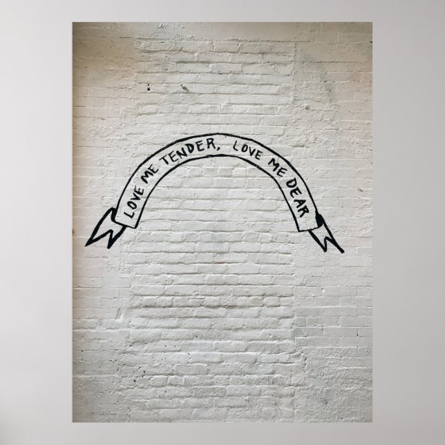 Poster Aimez-moi tendre amour mes chers citations murales (Devant)
