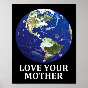 Poster Aimez votre mère Terre - Jour des terres 50e Anniv
