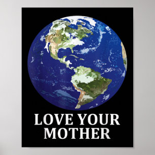 Poster Aimez votre mère Terre - Jour des terres 50e Anniv