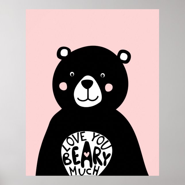 Poster Aimez-vous Beary Beaucoup d'ours scandinaves Salle (Devant)