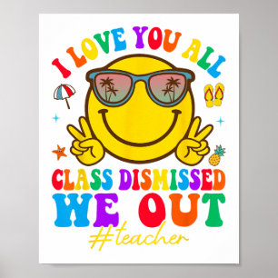 Poster Aimez-Vous Tous Cl Rejeté Dernier Jour D'Enseignem