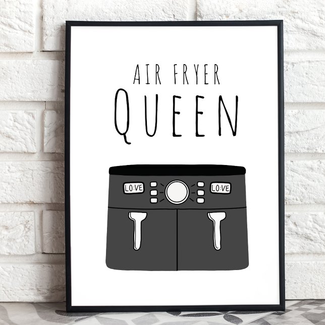 Poster Air Fryer Queen (Créateur téléchargé)