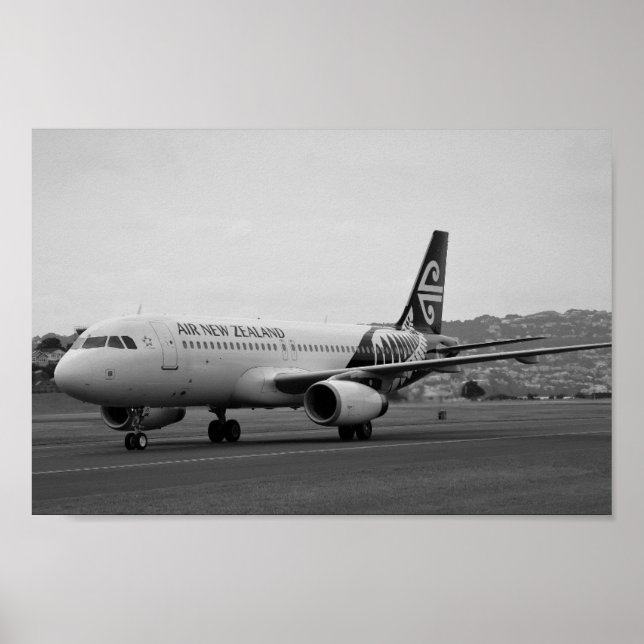 Poster Airbus A 320 Air New Zealand (Devant)