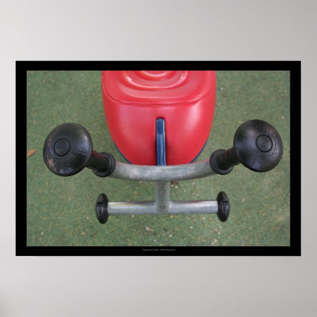 Poster Aire de jeux pour enfants 22 rouge Teeter-totter P (Devant)