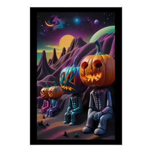 Poster Aire de repos familiale Jack-o-Lantern