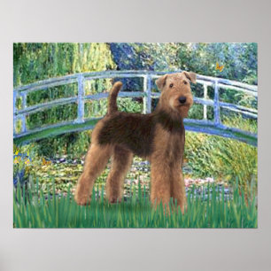 Poster Airedale (#6) - Pont du bassin aux nymphéas