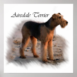 Poster Airedale Terrier Art Imprimer Cadeaux