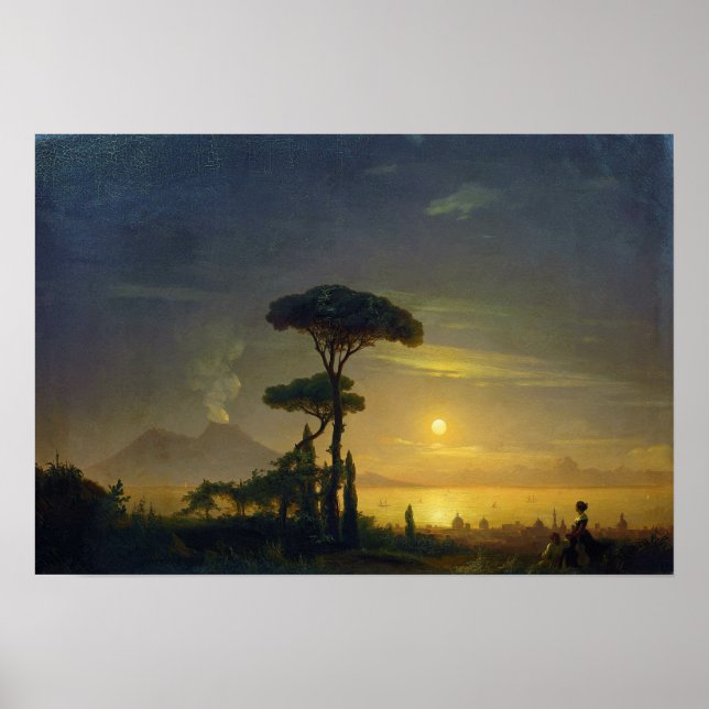 Poster Aivazovsky - Golfe De Naples (Devant)