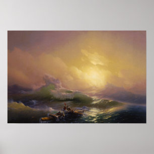 Poster Aivazovsky - La Neuvième Vague 1850