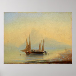 Poster Aivazovsky - Négociations Au Large De La Côte