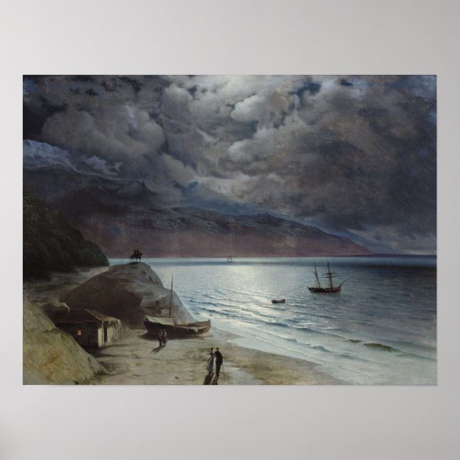 Poster Aivazovsky - Nuit À Gurzuf (Devant)
