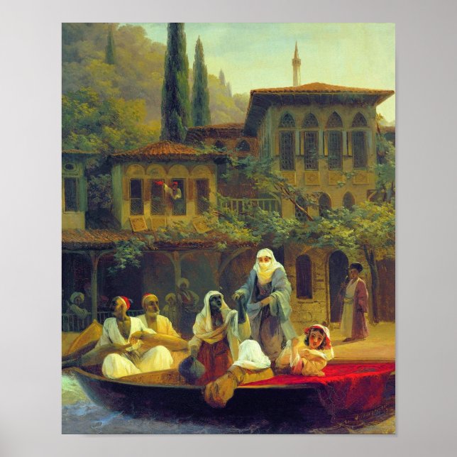 Poster Aivazovsky - Promenade En Bateau À Constantinople  (Devant)