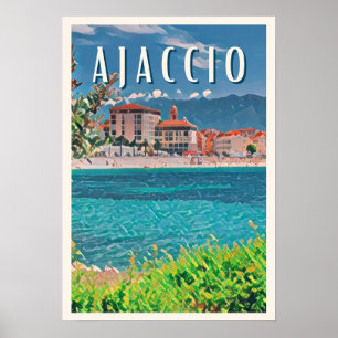 Poster Ajaccio Photo Vintage