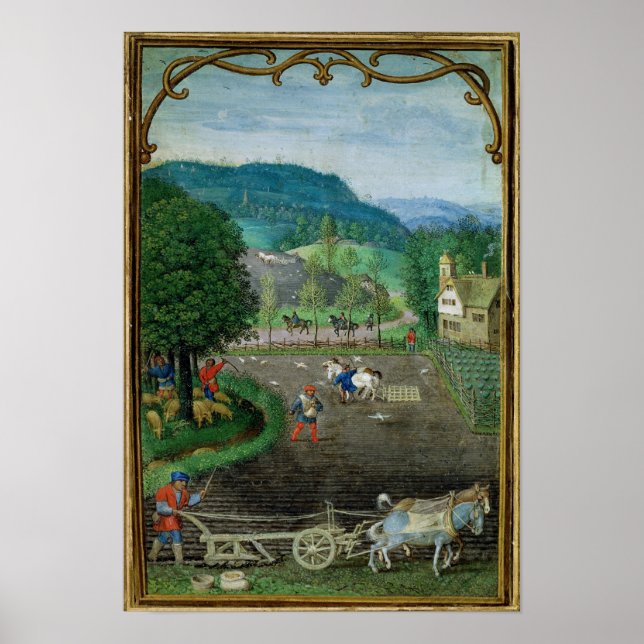 Poster Ajouter 18855 Octobre : labourage et semis, d'un B (Devant)