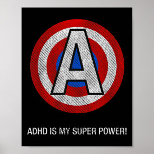 Poster Ajouter Super Power Motivational Self Esteem &amp;