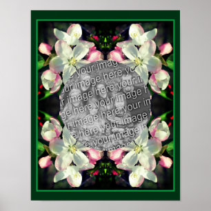 Poster Ajouter Votre Cadre De Fleurs De Printemps Photo