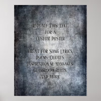Ajouter Votre Citation Grunge Texturée Gris Foncé