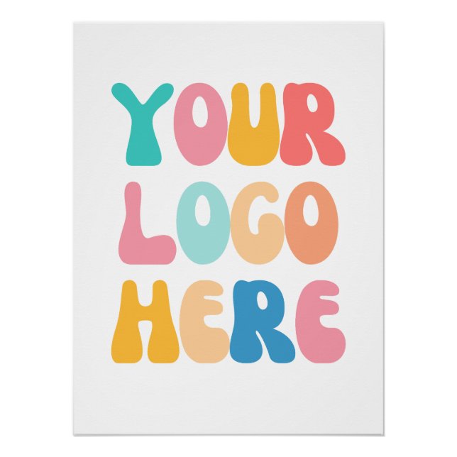 Poster Ajouter votre entreprise Logo Moderne Minimal Simp (Devant)