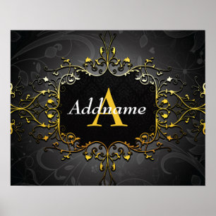 Poster Ajouter votre nom et votre initiale