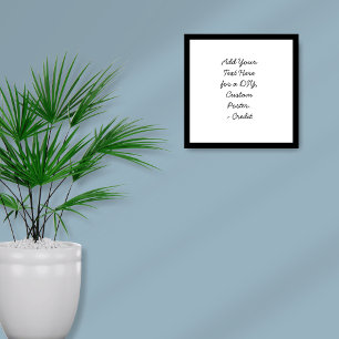 Poster Ajouter votre texte personnalisé do-it-yourself de