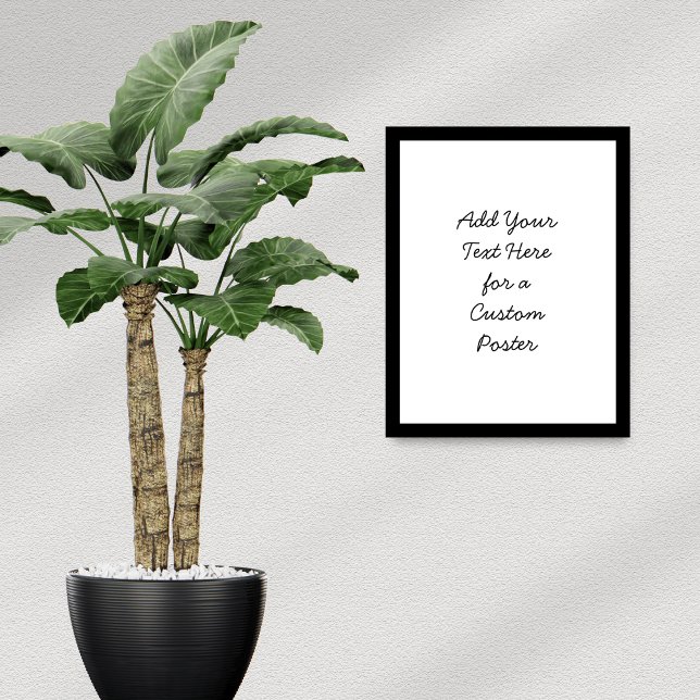 Poster Ajouter Votre Texte Personnalisé Script Cursif Min (Créateur téléchargé)